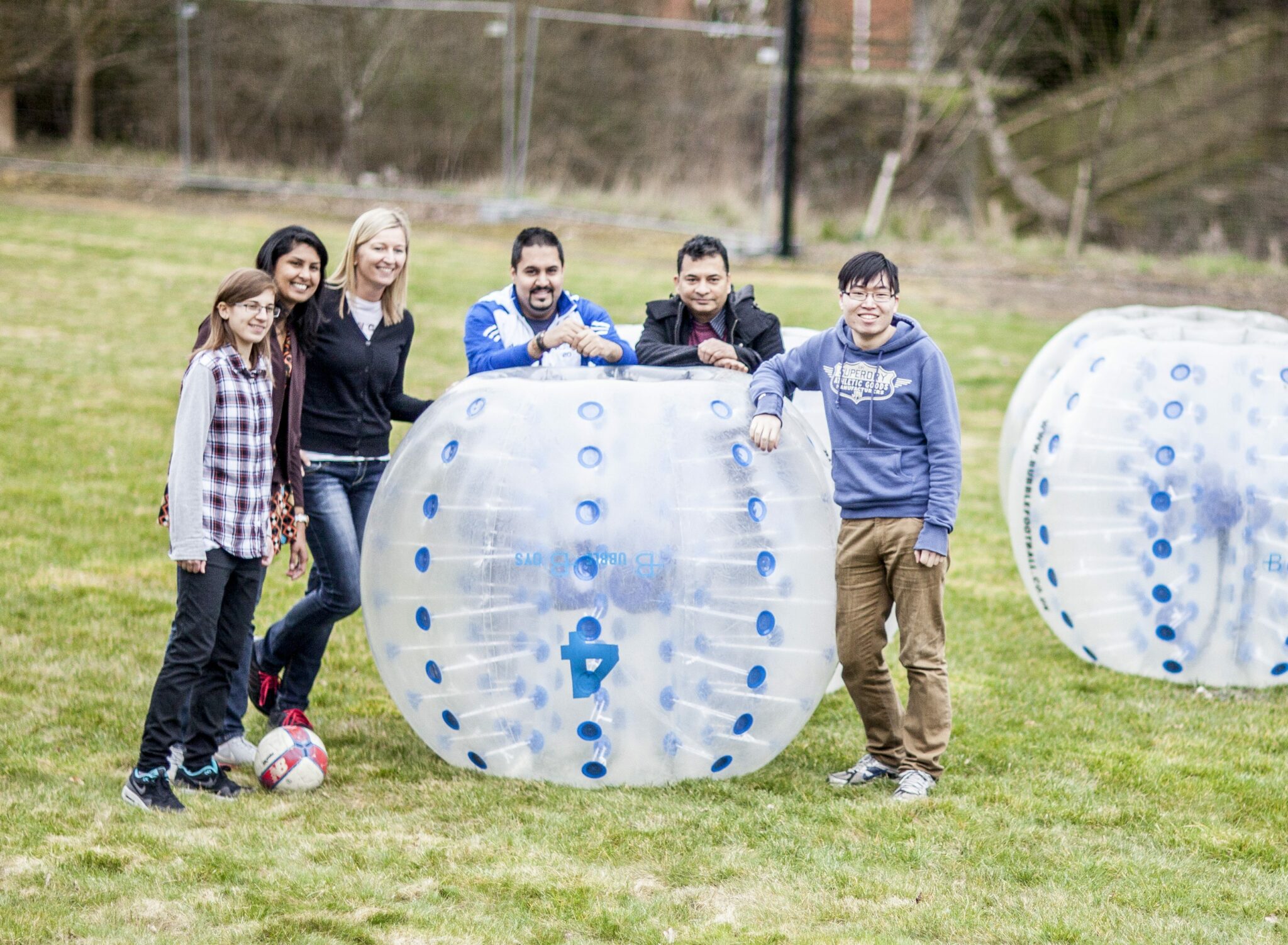 Bubble Football Event Group Photo