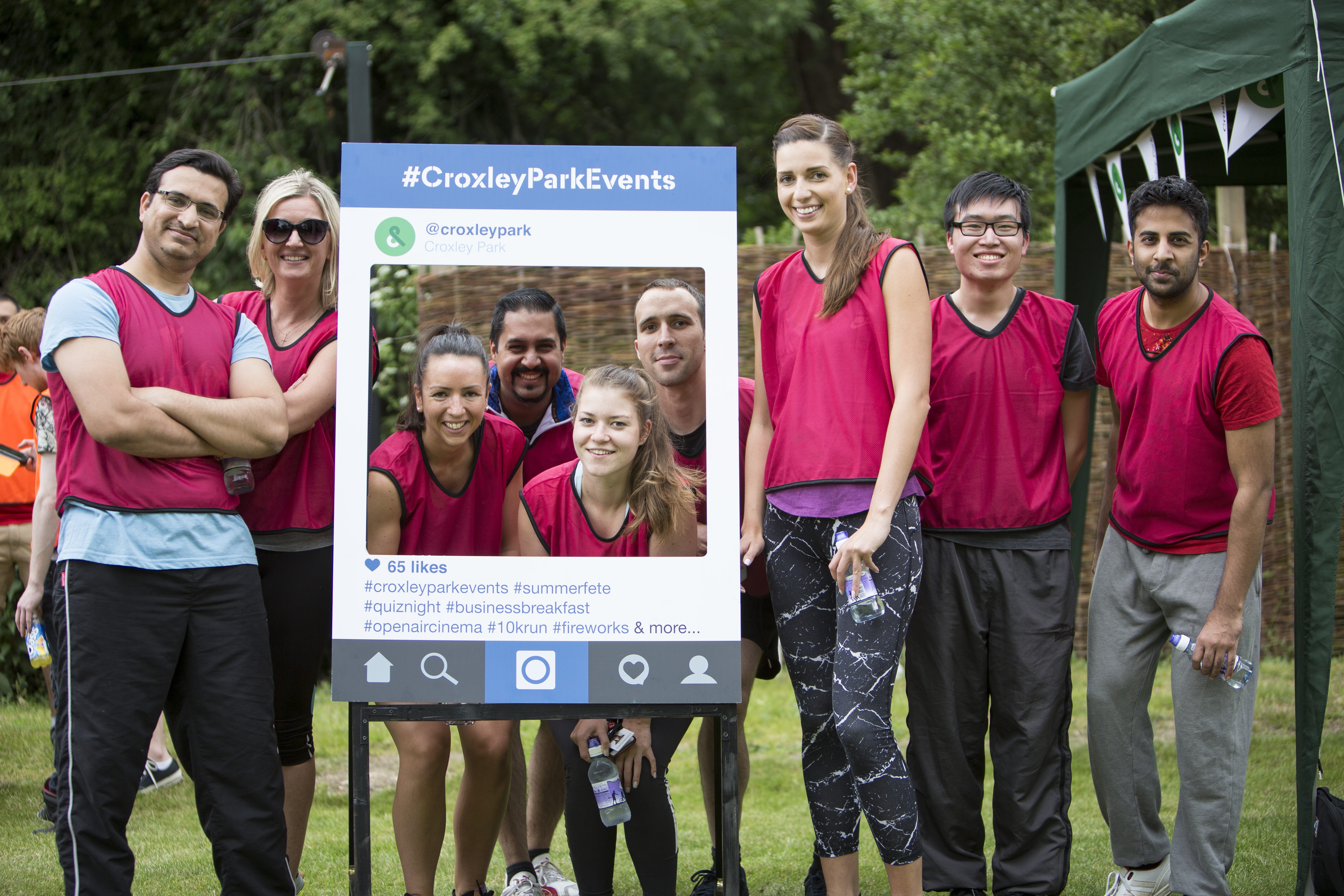 Croxley Park Sports Day | Team Photo with Branded Instagram Frame