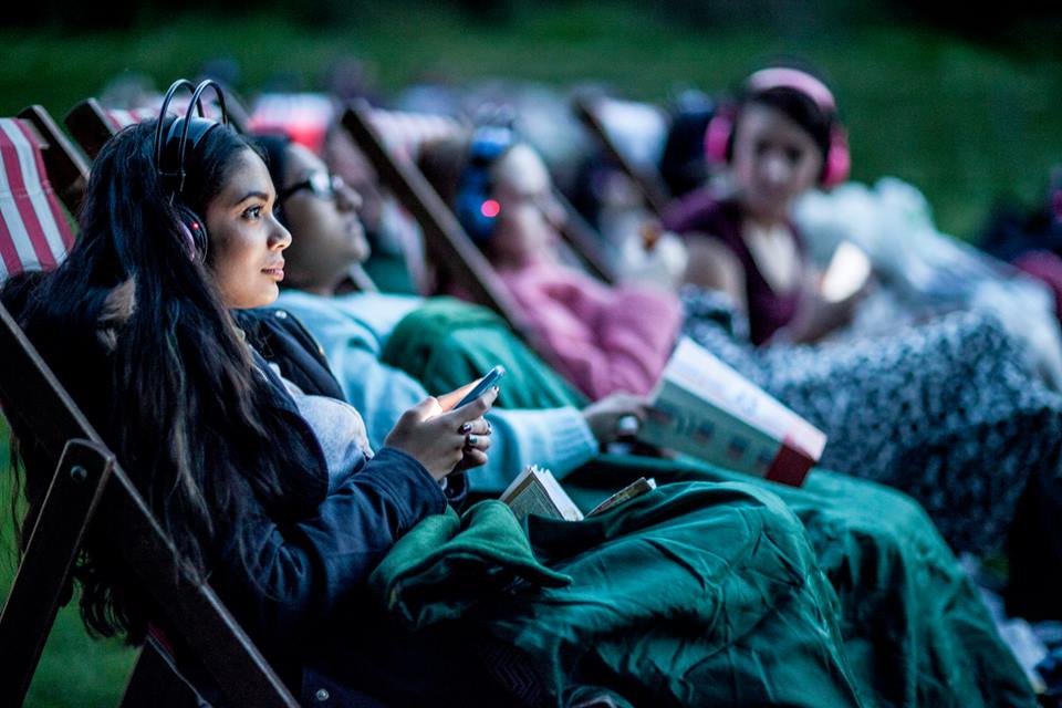 Outdoor Cinema Event at Croxley Park | Deck Chairs and Headsets