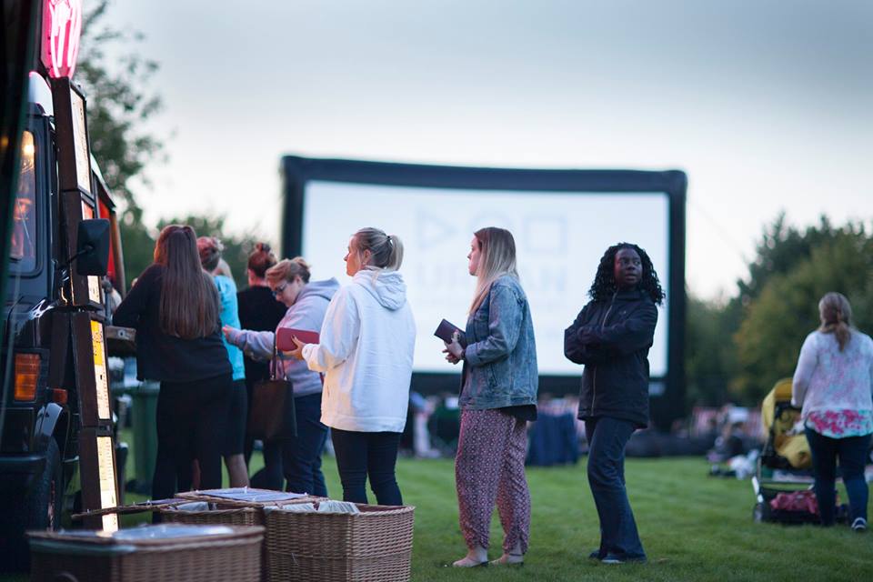 Outdoor Cinema Event at Croxley Park | Queue for Hotdog